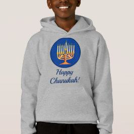 Happy Chanukah! Menorah Personalisiert Hoodie