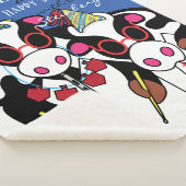 Happy Chanukah Moo Sherpa Blanket/Mittel Sherpadecke (3/4)