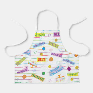 Happy Chanukah Pattern Schürze