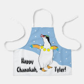 Happy Chanukah Penguin Schürze (Vorderseite)
