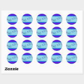Happy Chanukah Script Stickers (Blatt)