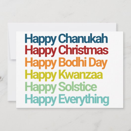 Happy Chanukah Weihnachtsfeiertag Alles Einladung (Vorderseite)