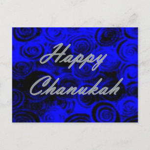 Happy Chanukah Wirbel Postkarte