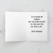 Happy Chanukah - Zu meinem Mann Feiertagskarte (Innenseite)