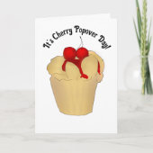 Happy Cherry Popover Day Karte (Vorderseite)