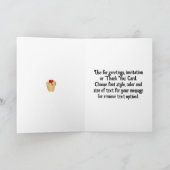 Happy Cherry Popover Day Karte (Innenseite)