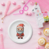 Happy Chibi Santa Claus Character Design Pappteller (Party)