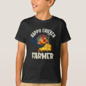 Happy Chicken Bauer T-Shirt (Vorderseite)