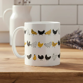 Happy Chicken Country Farm Animal Muster Kaffeetasse