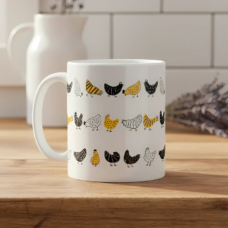 Happy Chicken Country Farm Animal Muster Kaffeetasse