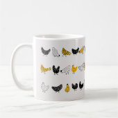 Happy Chicken Country Farm Animal Muster Kaffeetasse (Links)