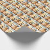 Happy Chicken Dancing Geschenkpapier (Ecke)