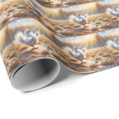 Happy Chicken Dancing in Dirt Geschenkpapier (Rolleneckpunkt)