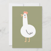 Happy Chicken Einladung (Vorderseite)