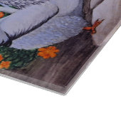 Happy Chicken Garden Schneidebrett (Ecke)