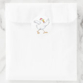 Happy Chicken Hen Runder Aufkleber (Tasche)