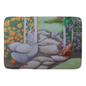 Happy Chicken Park Badematte (Vorderseite)