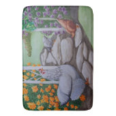 Happy Chicken Park Badematte (Vorderseite Vertikal)