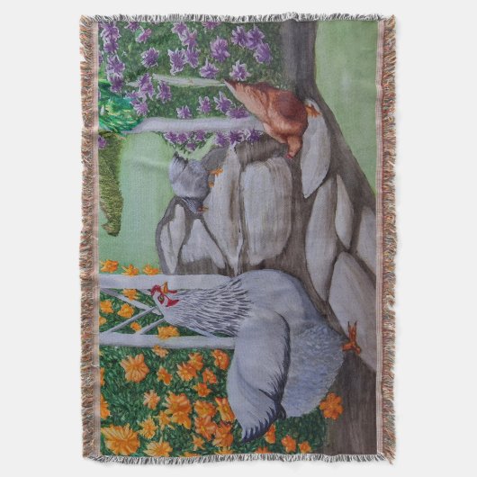 Happy Chicken Park Decke (Vorderseite Vertikal)