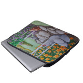 Happy Chicken Park Laptopschutzhülle (Vorne Knopf)