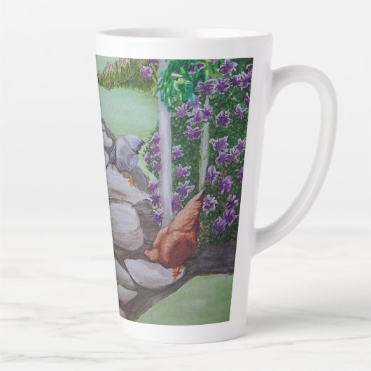 Happy Chicken Park Milchtasse (Rechts)