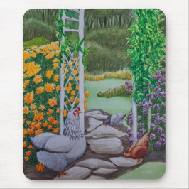 Happy Chicken Park Mousepad