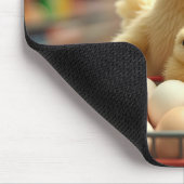 Happy Chicken Shopper Mousepad (Ecke)