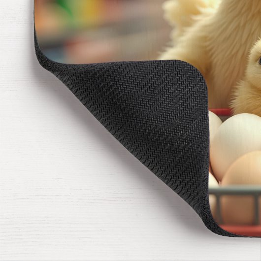 Happy Chicken Shopper Mousepad (Ecke)