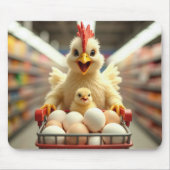 Happy Chicken Shopper Mousepad (Vorne)