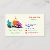 Happy Chickens Farm Funny Bauer Business Card Visitenkarte (Rückseite)