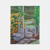 Happy Chickens nach Spaß im Park Fleecedecke (Vorderseite)