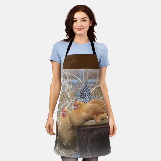 Happy Chickens Schürze (Getragen)
