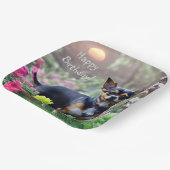 Happy Chihuahua Birthday Pappteller (Gewinkelt)