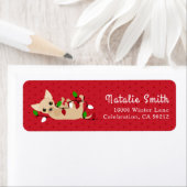 Happy Chihuahua Christmas Lights Red (Insitu)