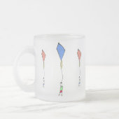 Happy Child Flying a Blue Kite Mattglastasse (Links)