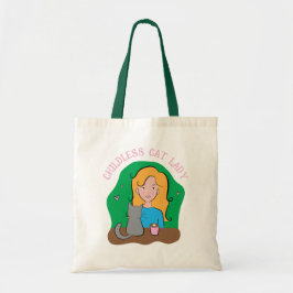 Happy Childless Cat Lady Tote Bag Tragetasche