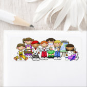 Happy Children Artists Zeichnen Zeichnend Sticker (Insitu)