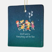 Happy Children Keramikornament (Links)