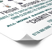 Happy Children, Lässig Dress Day Fundraiser Advert Poster (Ecke)