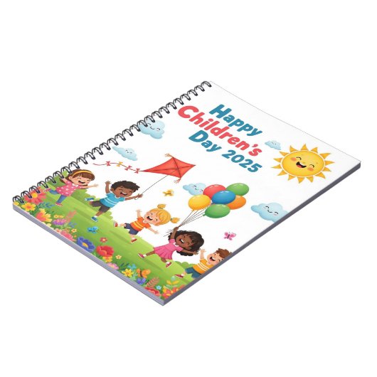 Happy Children’s Day 2025 Notebook Notizblock (Linke Seite)