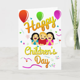 Happy Children's Day Greeting Card Karte