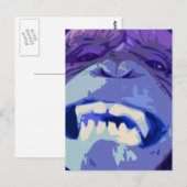Happy Chimp Affe Postkarte (Vorne/Hinten)