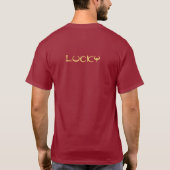 Happy Chinese Lunar New Year DRAGON Burgundy Red T-Shirt (Rückseite)