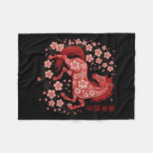 Happy Chinese Lunar New Year Of The Horse 2026 Men Fleecedecke (Vorderseite (Horizontal))
