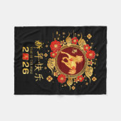 Happy Chinese Lunar New Year – Year Of The Horse 2 Fleecedecke (Vorderseite (Horizontal))
