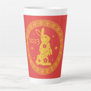 Happy Chinese New Year 2023 Rabbit Milchtasse