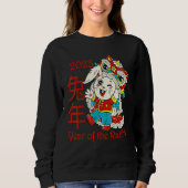 Happy Chinese New Year 2023 Year of the Rabbit Dra Sweatshirt (Vorderseite)