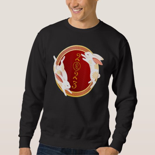 Happy Chinese New Year 2023 Year Of The Rabbit Kid Sweatshirt (Vorderseite)