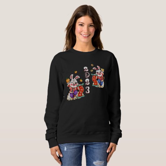 Happy Chinese New Year 2023 Year Of The Rabbit Kid Sweatshirt (Vorne ganz)