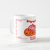 Happy Chinese New Year 2025 mit Red Lantern Kaffeetasse (Vorderseite Links)